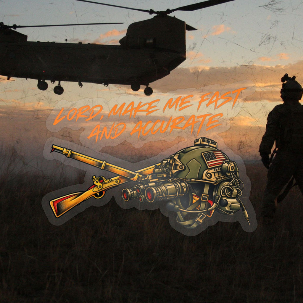 Infantry Fast and Accurate Kiss-Cut Vinyl Decal