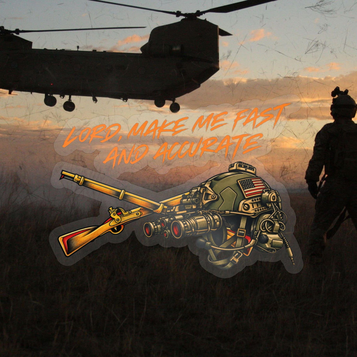 Infantry Fast and Accurate Kiss-Cut Vinyl Decal