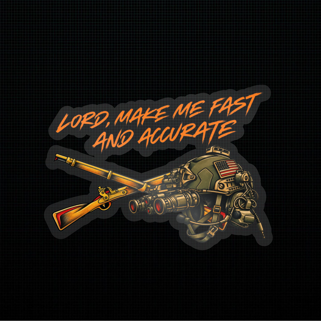 Infantry Fast and Accurate Kiss-Cut Vinyl Decal