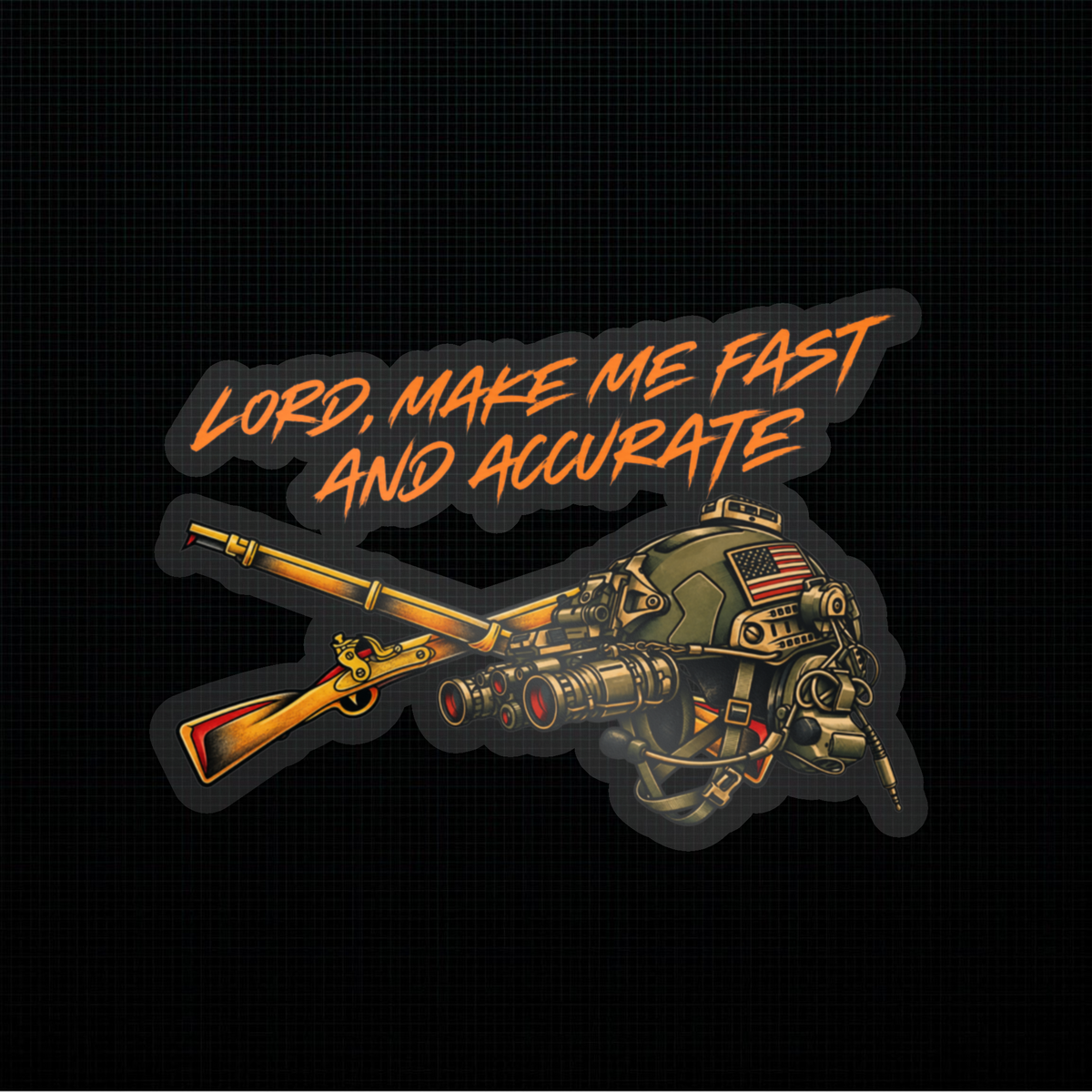 Infantry Fast and Accurate Kiss-Cut Vinyl Decal