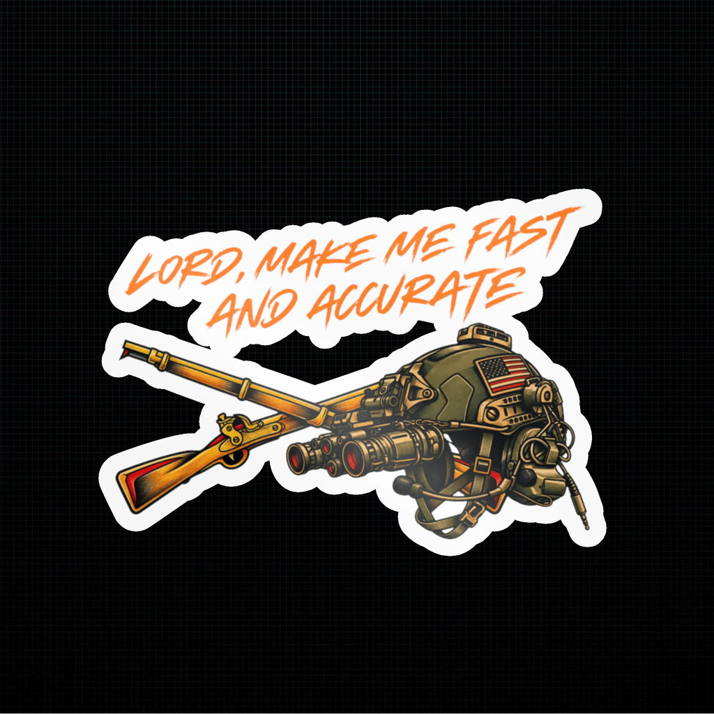 Infantry Fast and Accurate Kiss-Cut Vinyl Decal