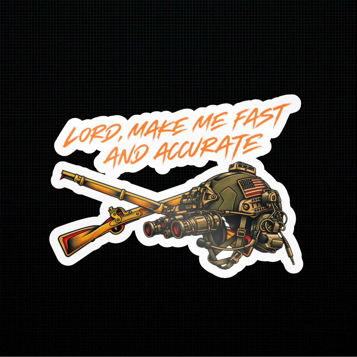 Infantry Fast and Accurate Kiss-Cut Vinyl Decal